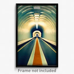 Pixel Art Poster - Extra Large Tunnel (8 Bit Psychedelic Video Game Print)