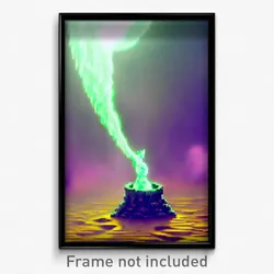 Pixel Art Poster - Slimy Motte (8 Bit Psychedelic Trippy Weird Video Game Print)