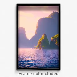 Pixel Art Poster - Monumental Archipelago (8 Bit Psychedelic Video Game Print)