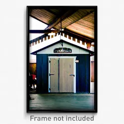 Pixel Art Poster - Stupendous Outbuilding (8 Bit Psychedelic Video Game Print)