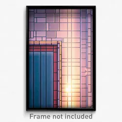Pixel Art Poster - Calm Tile (8 Bit Psychedelic Trippy Weird Video Game Print)