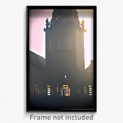 Pixel Art Poster - Infamous Belfry (8 Bit Psychedelic Trippy Video Game Print)