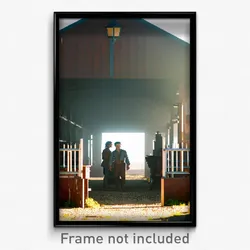 Pixel Art Poster - Modest Stable (8 Bit Psychedelic Trippy Video Game Print)