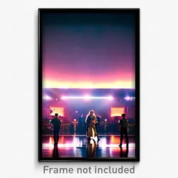 Pixel Art Poster - Flawless Esplande (8 Bit Psychedelic Trippy Video Game Print)
