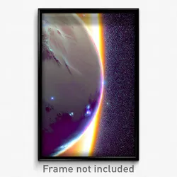 Pixel Art Poster - Pure Pluto (8 Bit Psychedelic Trippy Weird Video Game Print)