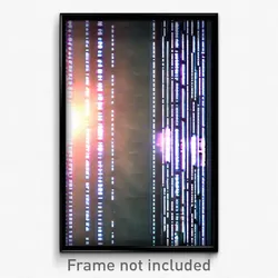 Pixel Art Poster - Hidden Matrix (8 Bit Psychedelic Trippy Video Game Print)