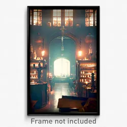 Pixel Art Poster - Outstanding Apothecary (8 Bit Psychedelic Video Game Print)
