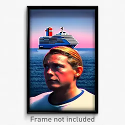 Pixel Art Poster - Glaring Cruise (8 Bit Psychedelic Trippy Video Game Print)