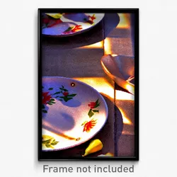 Pixel Art Poster - Empty Mexican Plate (8 Bit Psychedelic Video Game Print)