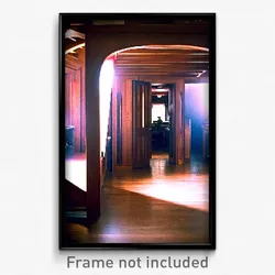 Pixel Art Poster - Brown Hideaway (8 Bit Psychedelic Trippy Video Game Print)