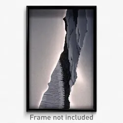 Pixel Art Poster - Gray Gully (8 Bit Psychedelic Trippy Weird Video Game Print)