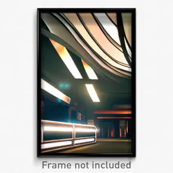 Pixel Art Poster - Fantastic Junction (8 Bit Psychedelic Video Game Print)