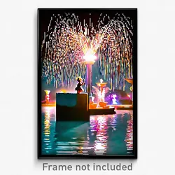 Pixel Art Poster - Upbeat Fountain (8 Bit Psychedelic Trippy Video Game Print)
