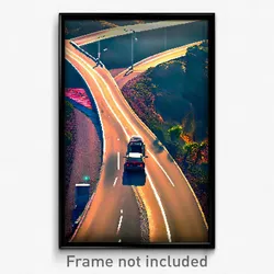Pixel Art Poster - Exotic Crossroad (8 Bit Psychedelic Trippy Video Game Print)
