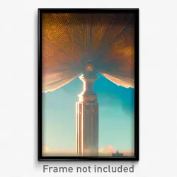 Pixel Art Poster - Voluminous Relicry (8 Bit Psychedelic Video Game Print)