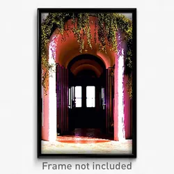 Pixel Art Poster - Dry Entrance (8 Bit Psychedelic Trippy Video Game Print)