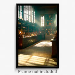 Pixel Art Poster - Marvelous Apothecary (8 Bit Psychedelic Video Game Print)