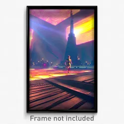 Pixel Art Poster - Measly Isthmus (8 Bit Psychedelic Trippy Video Game Print)