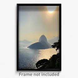 Pixel Art Poster - Smoggy Rio De Janeiro (8 Bit Psychedelic Video Game Print)