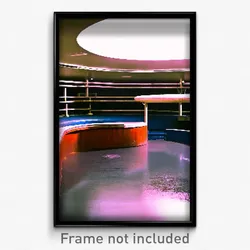 Pixel Art Poster - Circular Dugout (8 Bit Psychedelic Trippy Video Game Print)