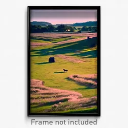 Pixel Art Poster - Acidic Pasture (8 Bit Psychedelic Trippy Video Game Print)