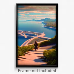 Pixel Art Poster - Familiar Strait (8 Bit Psychedelic Trippy Video Game Print)