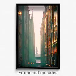 Pixel Art Poster - Upbeat Cologne (8 Bit Psychedelic Trippy Video Game Print)