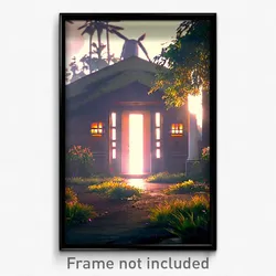 Pixel Art Poster - Wild Estate (8 Bit Psychedelic Trippy Weird Video Game Print)