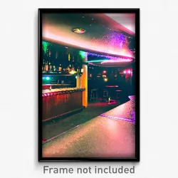 Pixel Art Poster - Murky Bar (8 Bit Psychedelic Trippy Weird Video Game Print)