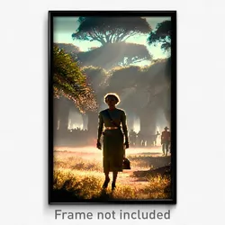 Pixel Art Poster - Stimulating Savannah (8 Bit Psychedelic Video Game Print)