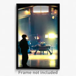 Pixel Art Poster - Wonderful Boiler Room (8 Bit Psychedelic Video Game Print)