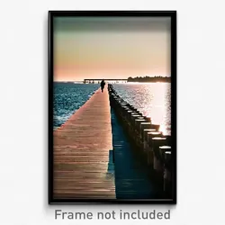 Pixel Art Poster - Thoughtful Jetty (8 Bit Psychedelic Trippy Video Game Print)