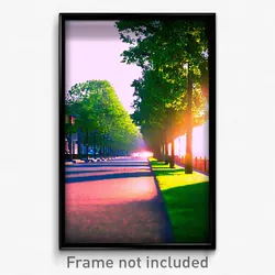 Pixel Art Poster - Pretty Avenue (8 Bit Psychedelic Trippy Video Game Print)