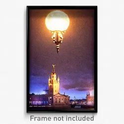 Pixel Art Poster - Haunting Stockholm (8 Bit Psychedelic Video Game Print)