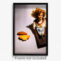 Pixel Art Poster - Miniature Schnitzel (8 Bit Psychedelic Video Game Print)