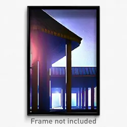 Pixel Art Poster - Noted Shelter (8 Bit Psychedelic Trippy Video Game Print)