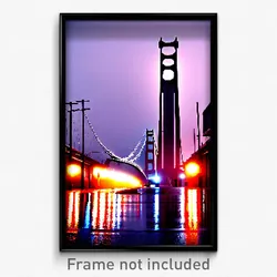Pixel Art Poster - Damp San Francisco (8 Bit Psychedelic Video Game Print)