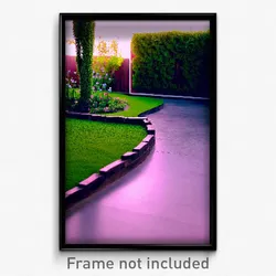 Pixel Art Poster - Simple Garden (8 Bit Psychedelic Trippy Video Game Print)