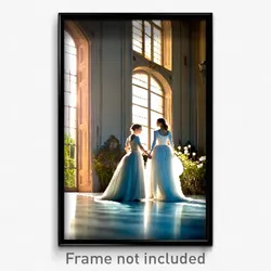 Pixel Art Poster - Graceful Chateau (8 Bit Psychedelic Trippy Video Game Print)