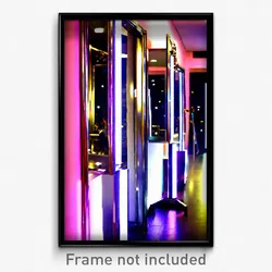 Pixel Art Poster - Metallic Mirror (8 Bit Psychedelic Trippy Video Game Print)
