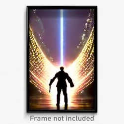 Pixel Art Poster - Dazzling Vicarge (8 Bit Psychedelic Trippy Video Game Print)