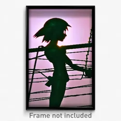 Pixel Art Poster - Wire Frame Kame (8 Bit Psychedelic Trippy Video Game Print)
