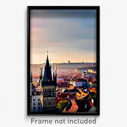 Pixel Art Poster - Adorable Prague (8 Bit Psychedelic Trippy Video Game Print)