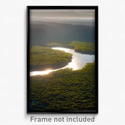 Pixel Art Poster - Gargantuan Wetland (8 Bit Psychedelic Video Game Print)