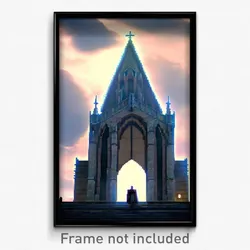 Pixel Art Poster - Large Chantry (8 Bit Psychedelic Trippy Video Game Print)