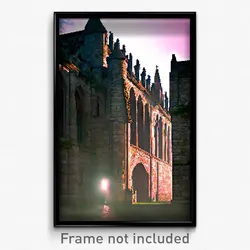 Pixel Art Poster - Notable Friary (8 Bit Psychedelic Trippy Video Game Print)