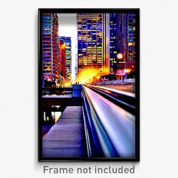 Pixel Art Poster - Outrageous Canadian City (8 Bit Psychedelic Video Game Print)