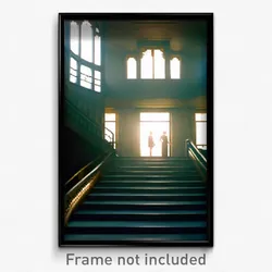 Pixel Art Poster - Unwelcoming Stair (8 Bit Psychedelic Trippy Video Game Print)