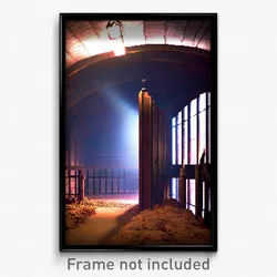 Pixel Art Poster - Dry Vault (8 Bit Psychedelic Trippy Weird Video Game Print)