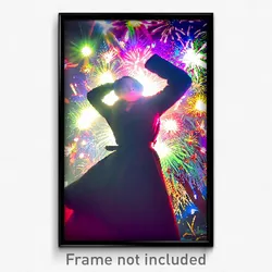 Pixel Art Poster - Strange New Year Day (8 Bit Psychedelic Video Game Print)